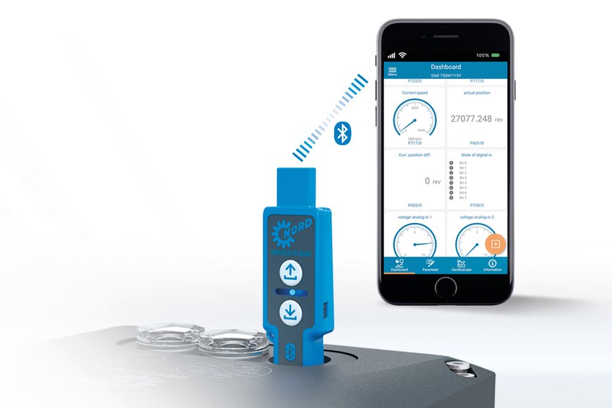 NORD DRIVESYSTEMS Goes Mobile with New Bluetooth Commissioning and